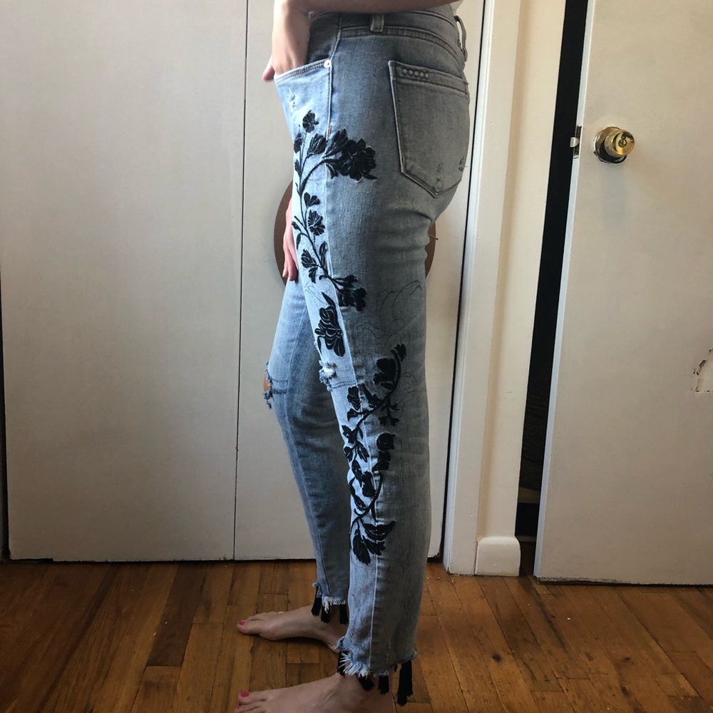BLANKNYC Embroidered Jeans